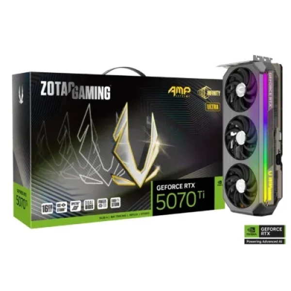 ZOTAC GAMING GeForce RTX 5070 Ti AMP Extreme INFINITY ULTRA 16GB GDDR7 Graphics Card
